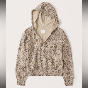Abercrombie Leopard Print Hoodie Hooded Sweater BNWT